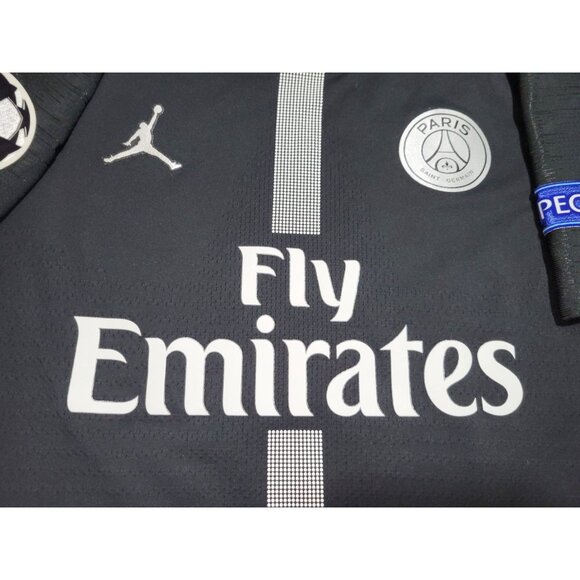 Mbappe Psg Paris Saint Germain Jordan PLAYER ISSUE 2018 2019 Soccer Jersey M - Picture 3 of 12